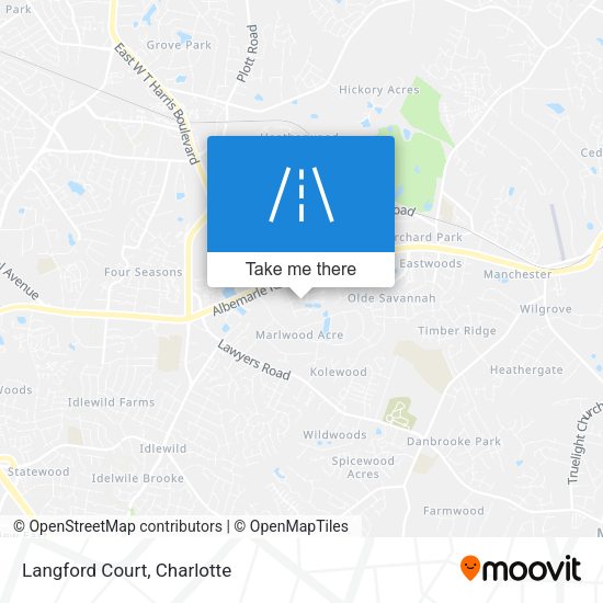 Mapa de Langford Court