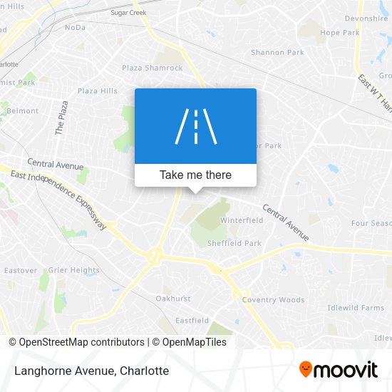Mapa de Langhorne Avenue
