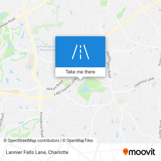 Lannier Falls Lane map