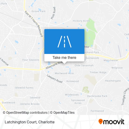 Latchington Court map