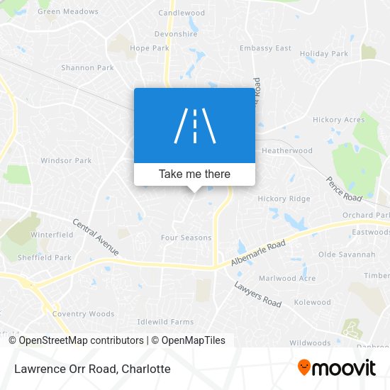 Mapa de Lawrence Orr Road
