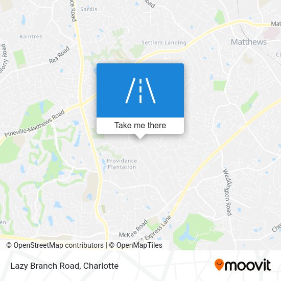 Mapa de Lazy Branch Road