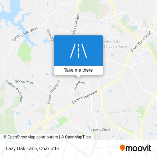 Mapa de Lazy Oak Lane