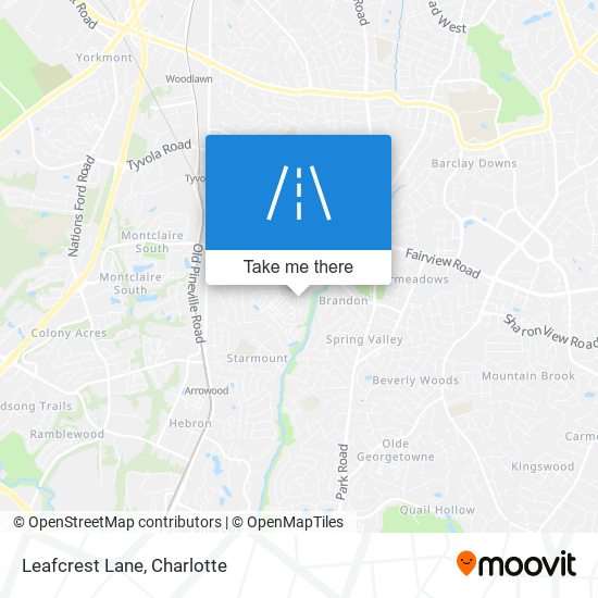 Leafcrest Lane map