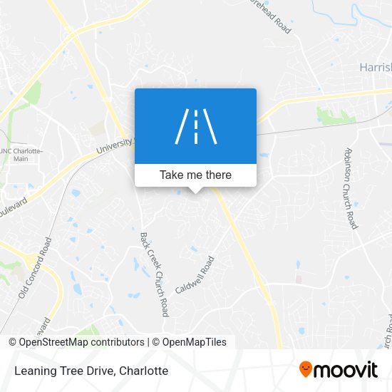 Leaning Tree Drive map