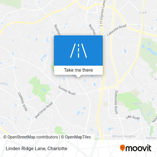 Linden Ridge Lane map