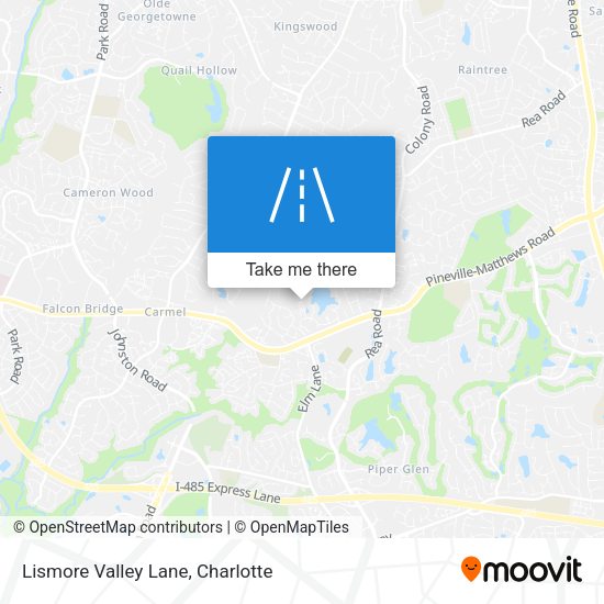Lismore Valley Lane map