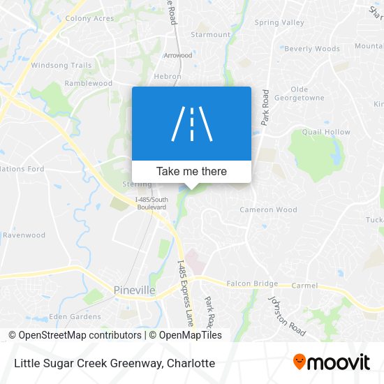 Mapa de Little Sugar Creek Greenway