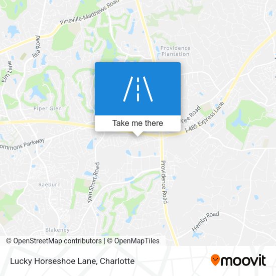 Lucky Horseshoe Lane map