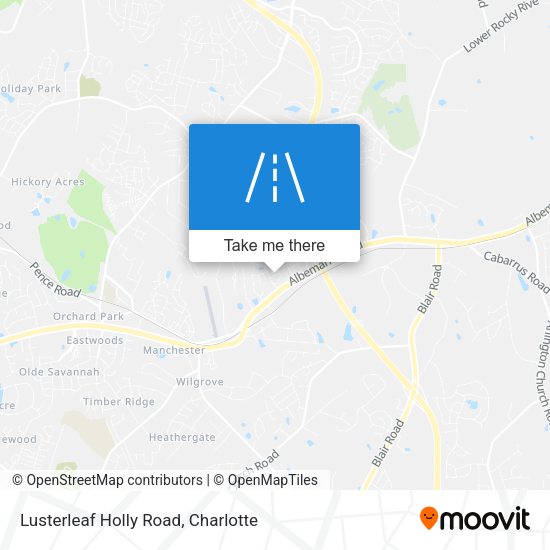 Lusterleaf Holly Road map