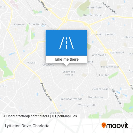 Mapa de Lyttleton Drive