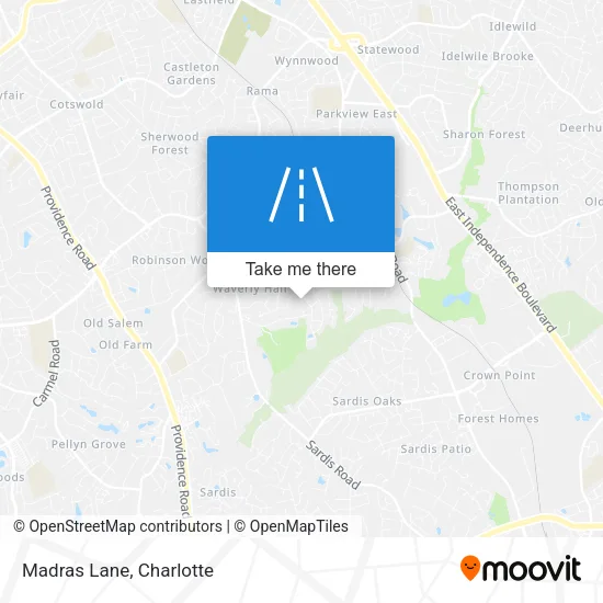 Mapa de Madras Lane