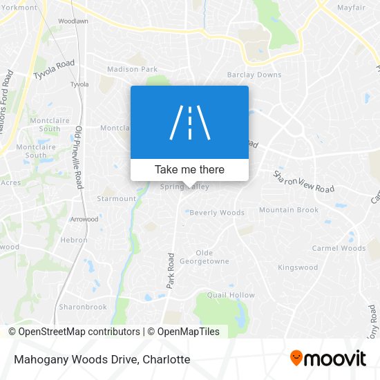 Mahogany Woods Drive map