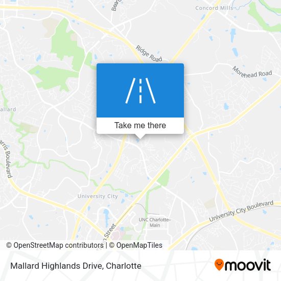 Mallard Highlands Drive map