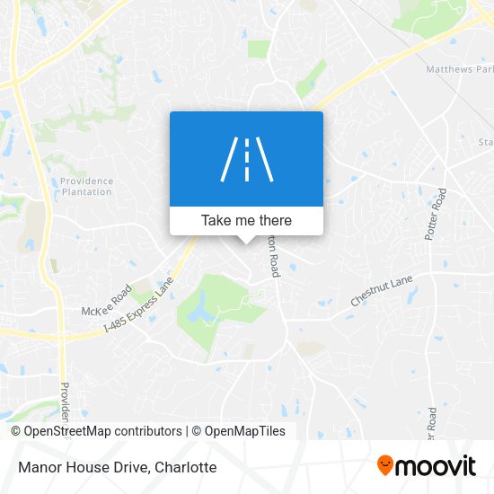 Manor House Drive map