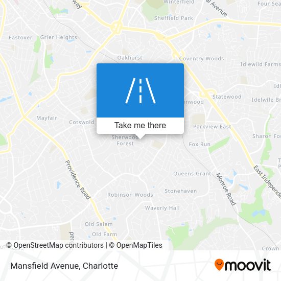 Mapa de Mansfield Avenue