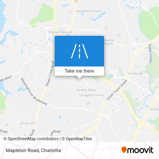 Mapa de Mapleton Road