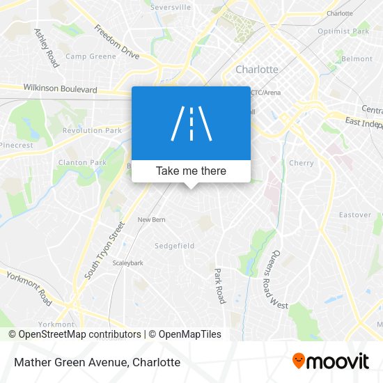 Mather Green Avenue map