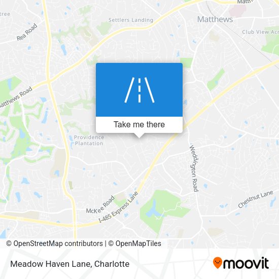 Meadow Haven Lane map