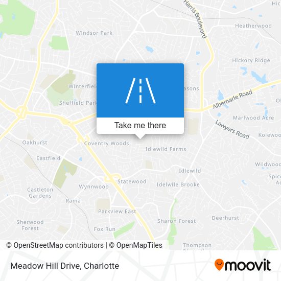Mapa de Meadow Hill Drive