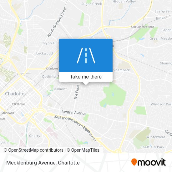 Mapa de Mecklenburg Avenue