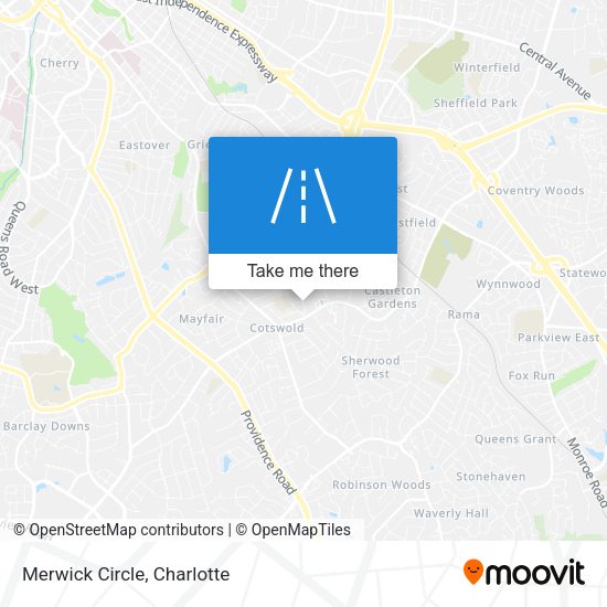 Mapa de Merwick Circle