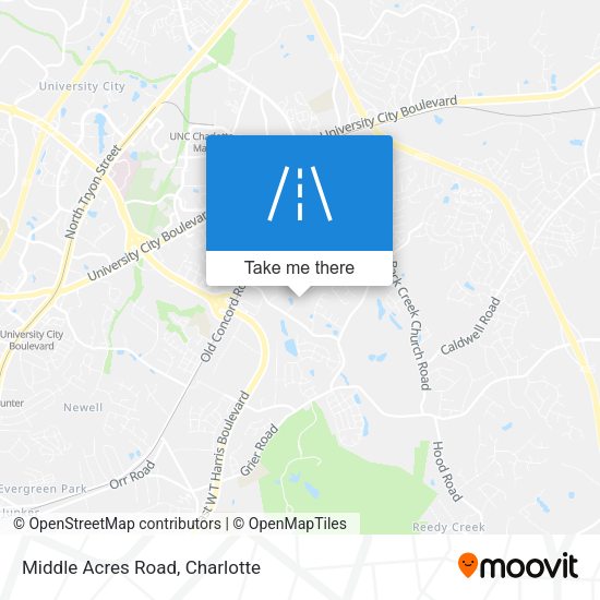 Mapa de Middle Acres Road