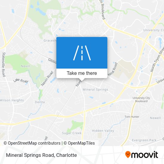 Mineral Springs Road map