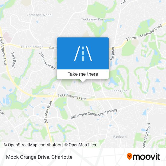 Mapa de Mock Orange Drive