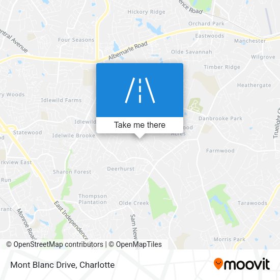 Mapa de Mont Blanc Drive