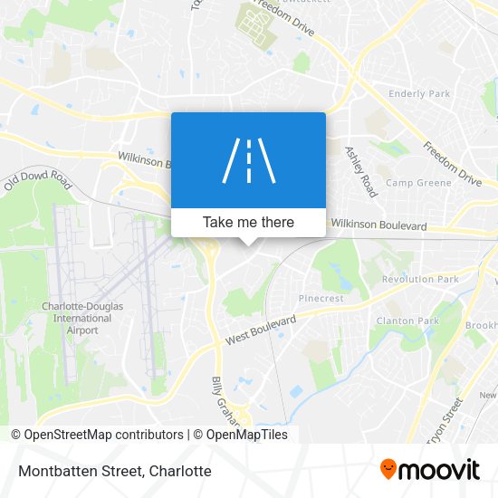 Mapa de Montbatten Street