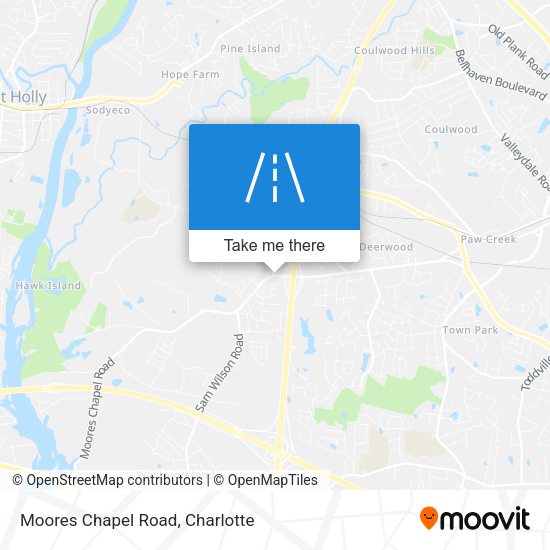 Mapa de Moores Chapel Road