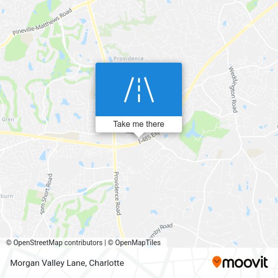 Morgan Valley Lane map