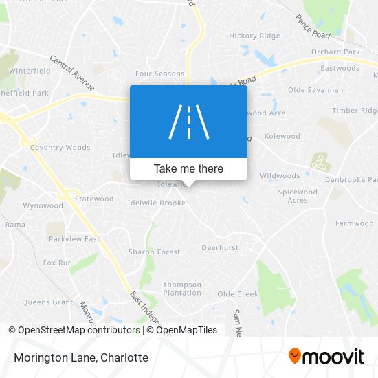 Morington Lane map