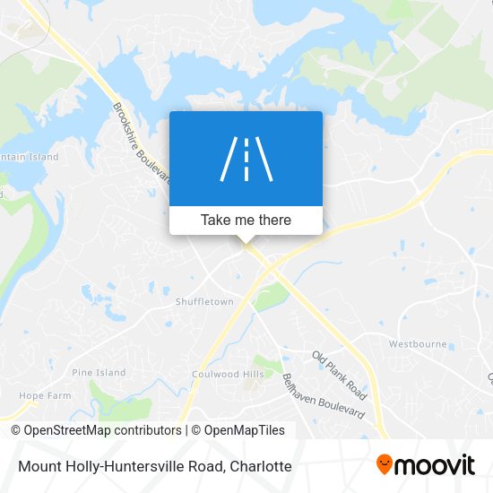 Mount Holly-Huntersville Road map