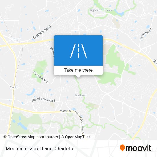 Mountain Laurel Lane map