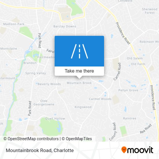Mountainbrook Road map
