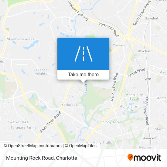 Mounting Rock Road map