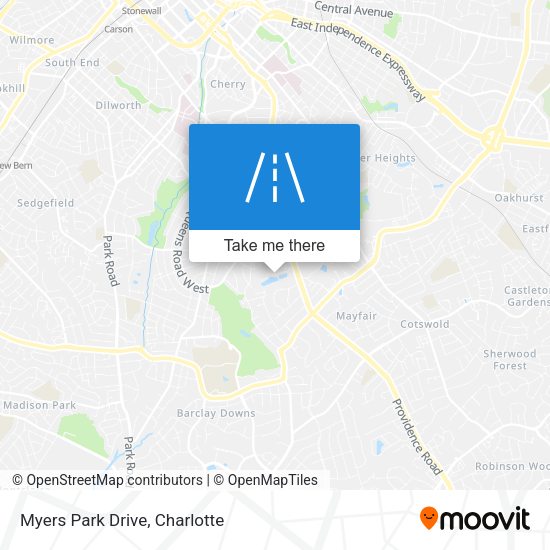 Mapa de Myers Park Drive