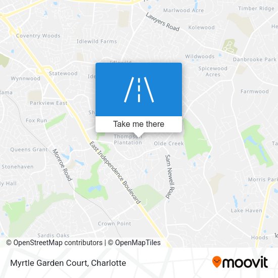 Mapa de Myrtle Garden Court