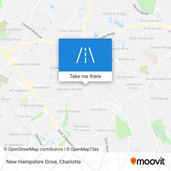 New Hampshire Drive map