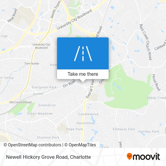 Mapa de Newell Hickory Grove Road