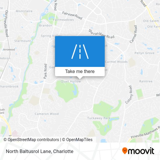 North Baltusrol Lane map