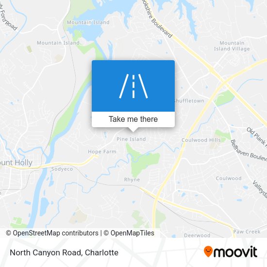 North Canyon Road map