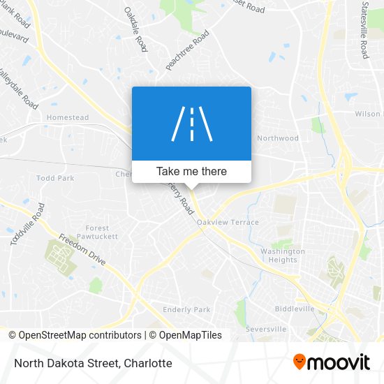 North Dakota Street map