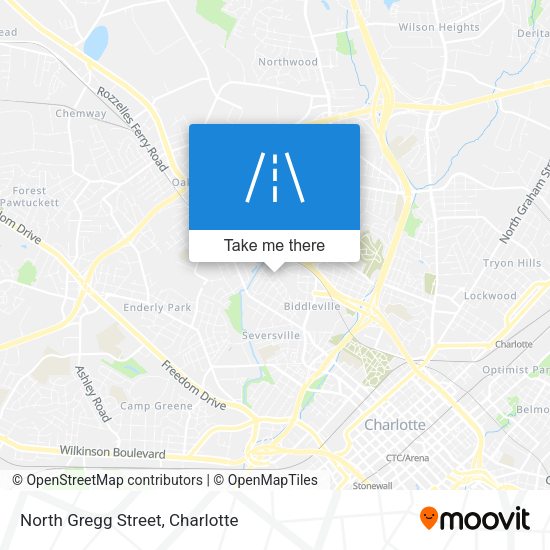 Mapa de North Gregg Street