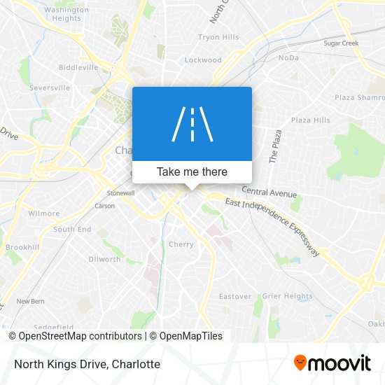 North Kings Drive map