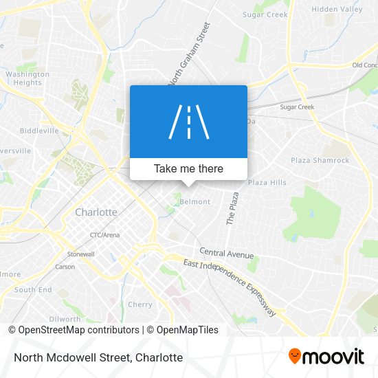 Mapa de North Mcdowell Street
