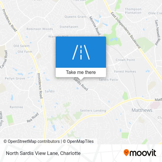 North Sardis View Lane map