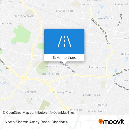 North Sharon Amity Road map